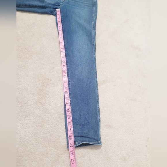 Madewell Curvy Roadtripper Jeans Women Size 25 Blue MidRise Skinny Stretch Denim - Picture 13 of 14